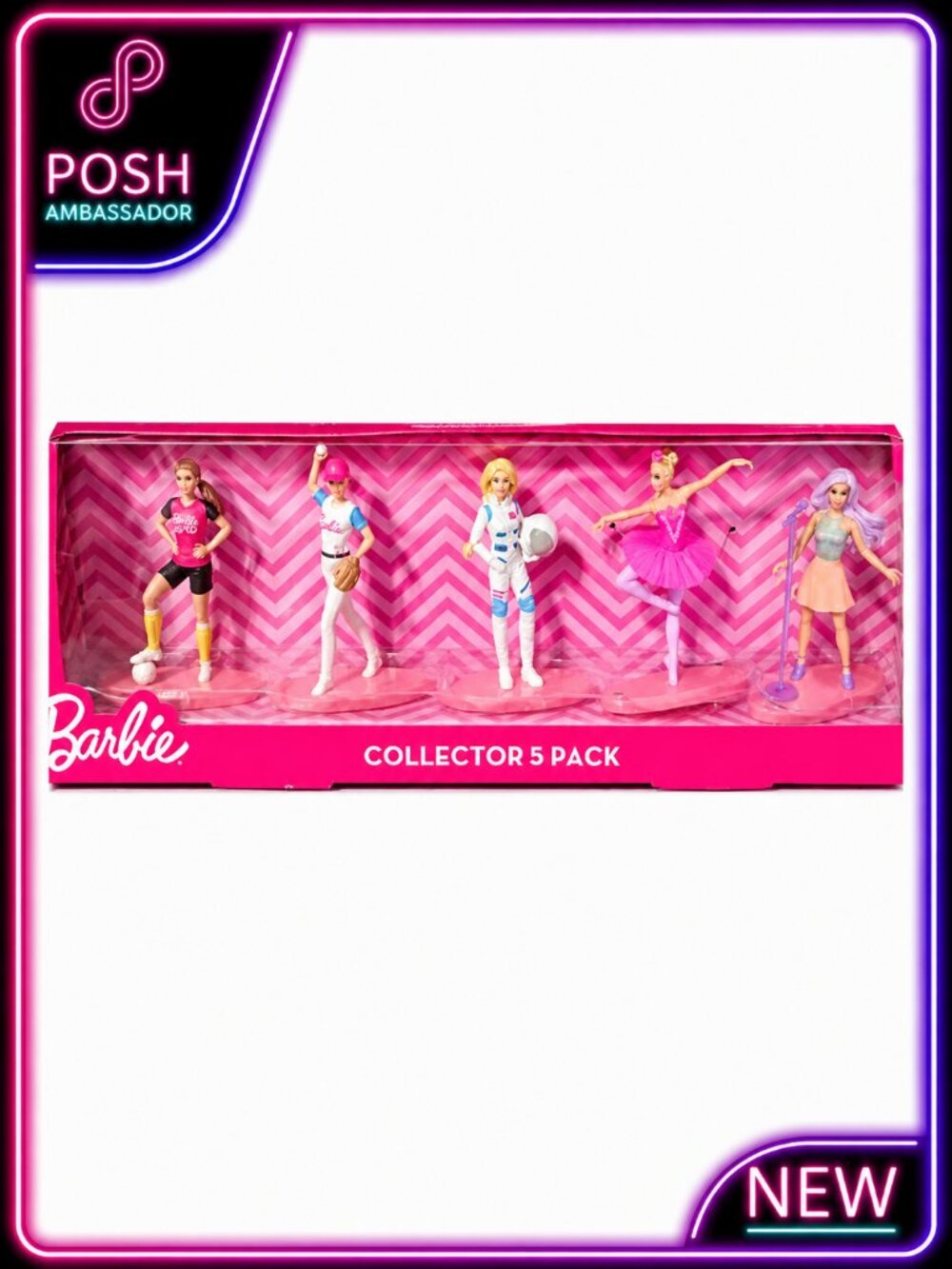 NEW Barbie Collector 5 Pack Mini Figure Set Dolls In Box